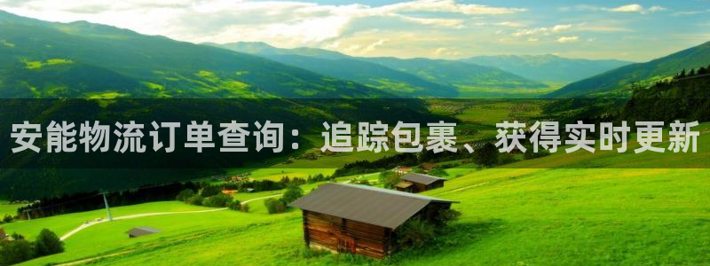 28圈注册链接：安能物流订单查询：追