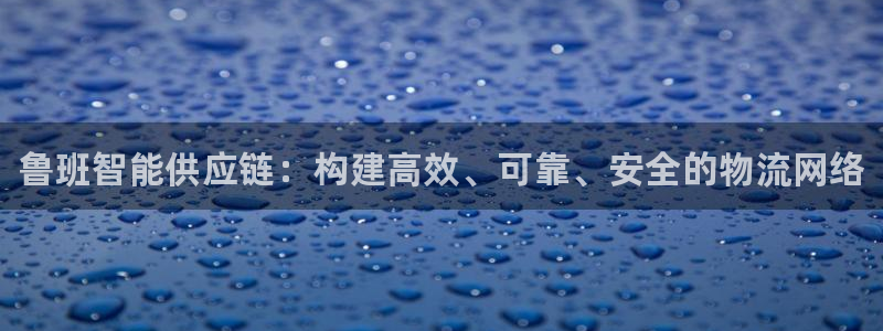 28圈注册网页：鲁班智能供应链：构建高效、可靠、安全的物流网